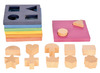Puzzel - tickit Rainbow Wooden Shape Stacker - regenboog - hout - gekleurd - set van 19