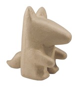 Papier - Mache - Totemdieren - wolf - per stuk