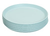 Eetgerei - bord - bioplastic - 19 cm - blauw - set van 6