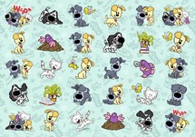 Stickers - Woezel & Pip - per set
