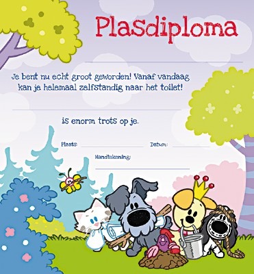 Plasdiploma - Woezel En Pip - Per Stuk
