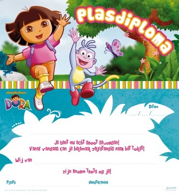 Plasdiploma - Dora - Per Stuk