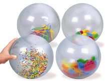 TACTIEL BEWEGINGSMATERIAAL - LAKESHORE - SEE-INSIDE ACTIVITY BALLS - SET VAN 4