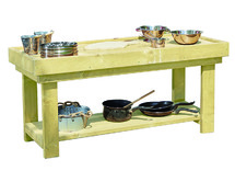 Werktafel - werkbank - 115 x 44 x 56 cm - hout - per stuk
