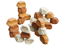 Constructie - blokken -XXL - foam rotsblokken - set van 25