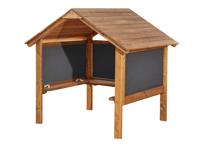 Krijtbord - Huisje - 150 X 120 X 140 Cm - Hout - Per Stuk