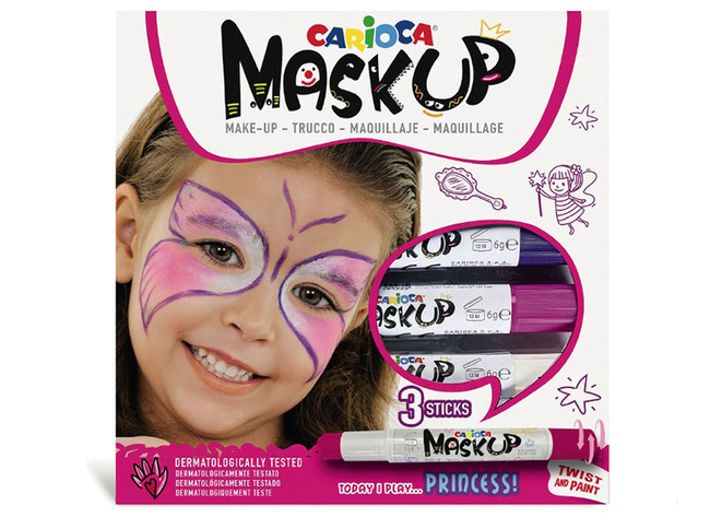 Schmink - Carioca - Mask-up - Prinses - 3 Kleuren Assorti