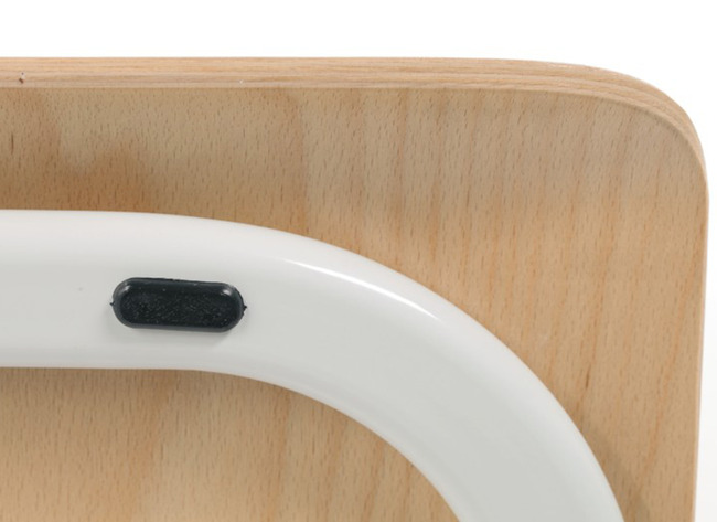 Stoel - Tau - Sledestoel - 38 Cm - Onderstel Ral 5014 (grijsblauw) - Rugleuning Beuk - Per Stuk