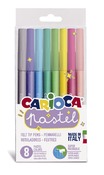 Stift - Kleurstift - Carioca - Afwasbaar - Pastel - Ass/8