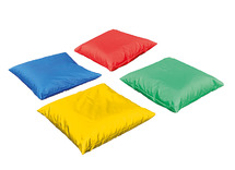 Kussens - indoor en outdoor - XL - 75 x 75 cm - waterproof - set van 4 assorti