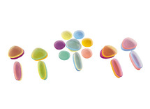 Regenboogstenen - junior - transparant 36st