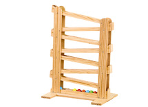 Open ended play - montessori - tts - houten knikkerbaan