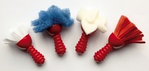 Kwasten - stempels - verf - set van 4 assorti