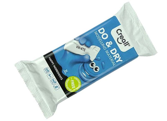 Boetseren - Klei - Boetseerklei - Creall - Do & Dry - Wit - 1 Kg - Per Stuk