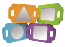 Spiegel - geometrische spiegels - Edushape - Board Mirrors - foam - set van 4