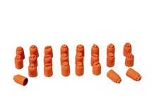 Stempels - vingerhoedjes - figuren - set van 24 assorti