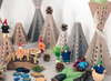 Constructie - blokken - kunststof - eco - stapelbekers - set van 20
