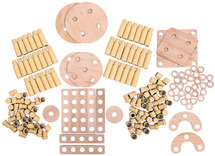 Constructie - blokken - hout - eco - alice sharp wondere bouwwereld - set van 86