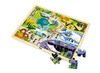 Puzzel - hout - 48-delig - de dierentuin