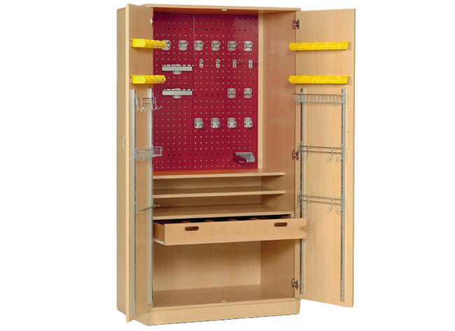 Kast - Dusyma - Gereedschapskast - 100 X 58 X 188 Cm - Esdoorn - Per Stuk