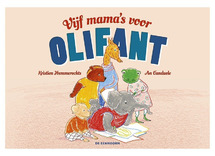 Verhalenprenten 4+ - kamishibai theater - meerdere verhalen - 5 mama's voor olifant - per stuk