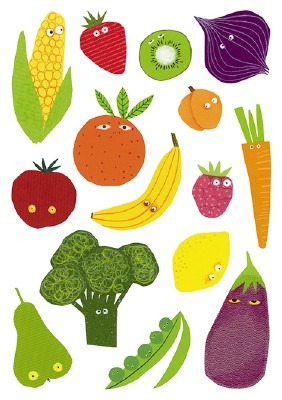 Stickers - Baby - Fruit En Groenten - Set Van 87