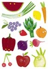 Stickers - Baby - fruit en groenten - set van 87