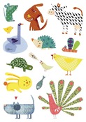 Stickers - baby - dieren 93 st
