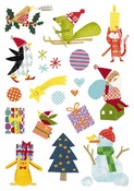 Stickers - baby - kerstmis 105st
