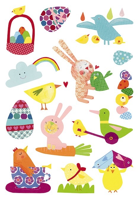 Stickers - Baby - Pasen - Set Van 84