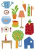 Stickers - baby - dagelijkse objecten 84st