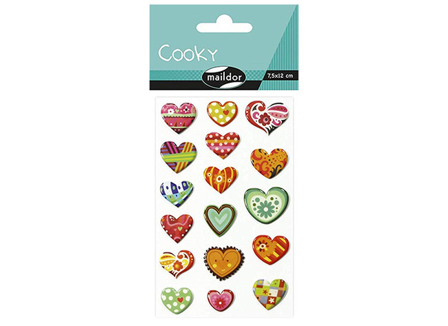 Stickers - Cooky - Valentijn - Per Stuk