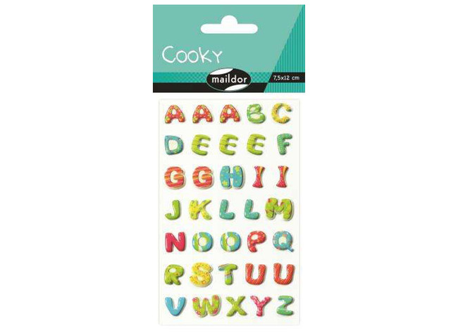 Stickers - Cooky - Letters - Per Stuk
