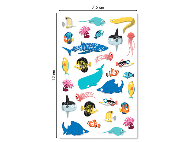 Stickers - Cooky - Zeedieren - Per Stuk