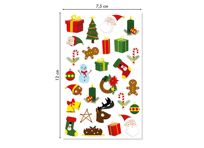 Stickers - Cooky - Kerst - Per Stuk