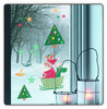 RAAMSTICKER KERSTMAN