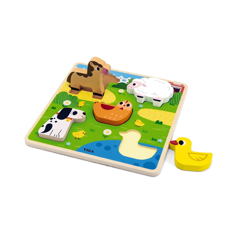 Clan Rondsel uitlaat EERSTE SPEELGOED - PUZZEL - HOUT - VIGA - TACTIELE PUZZEL - BOERDERIJ - PER STUK - Hageland Clan Rondsel uitlaat EERSTE SPEELGOED - PUZZEL - HOUT - VIGA - TACTIELE PUZZEL - BOERDERIJ - PER STUK - Hageland