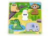 Eerste speelgoed - puzzel - hout - Viga - tactiele puzzel - savanne - per stuk
