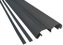 Veiligheid - Arte Viva - deurstrip Finger Alert - extreme - 180cm - antraciet - Per stuk