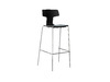 Stoel - Kunststof - Split - Metalen Poten - Zh 75 Cm