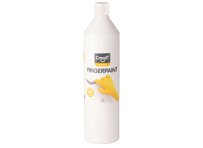 Verf - Vingerverf - Creall Happy Ingredients - 750ml/kleur - Wit - Per Stuk