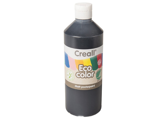 Verf - Plakkaatverf - Eco Color - Zwart - 500ml