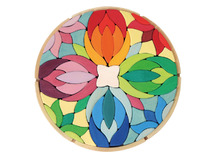 Open-ended - Grimm's - bouwset Lara - mandala - bloem - puzzel - set van 73