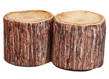 Zitkussen - Nature - Grote Boomstammen H35 Cm 2 St