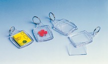 Sleutelhangers - rechthoekig - set van 10