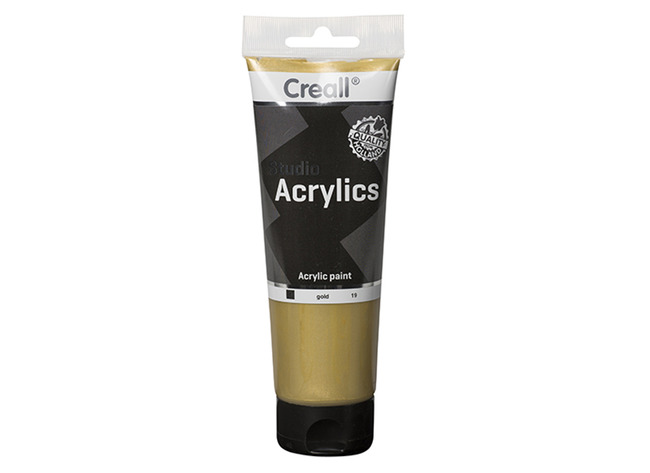 Verf - Acrylverf - Creall Studio Metallic - 250 Ml - Goud - Per Stuk