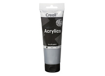 Verf - acrylverf - Creall Studio Metallic - 250 ml - zilver - per stuk