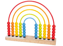 Wiskundig spel - Telinitiatie - Parelstructuur - Hout - Regenboog Telraam - per stuk