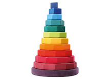 Open-ended - Grimm's - reuze geometrische stapeltoren - stapelen - set van 11