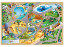 Matten - speelmat - droomwereld - 100 x 150 cm - dierentuin - per stuk